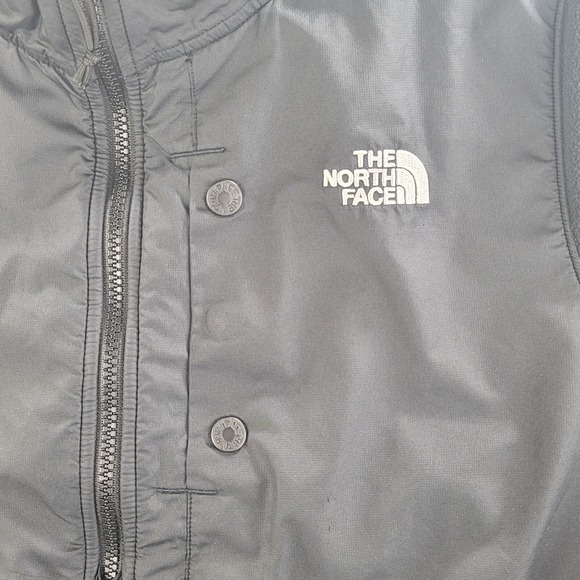 North Face Pullover Sweater Black Womens Large 1/4 Zip Jacket Long Sleeve Fleece - Picture 3 of 13